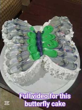 Butterfly Cake Without Oven | Full Cake Making & Decorating Tutorial 🦋🎂