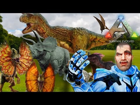 Agora meus dinossauros tem uma MEGA defesa, o carnotauro ark survival ep6