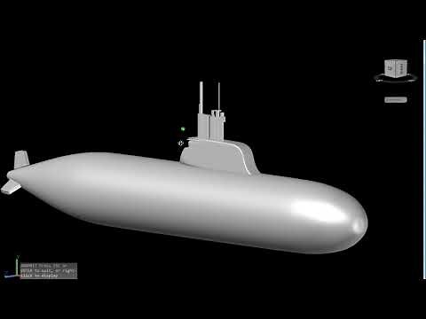 AUTOCAD 3D SUBMARINE DESIGN | AUTOCAD 3D