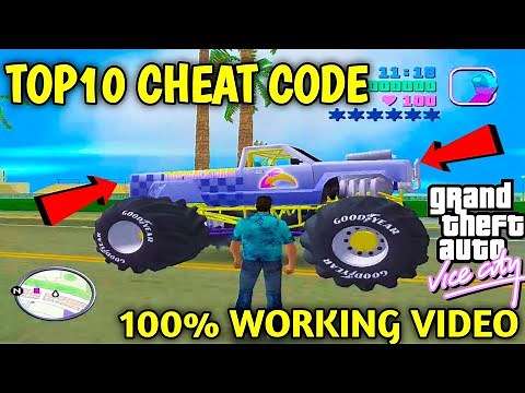 Gta Vice City TOP10 Best Cheat Codes || TOP10 Cheat Codes For GTA VICE CITY