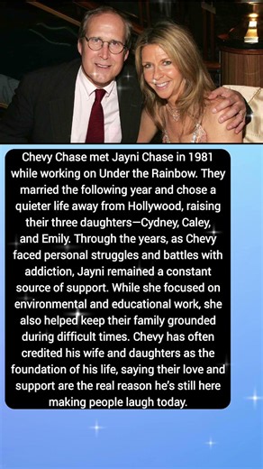 “The Woman Who Helped Save Chevy Chase’s Life ❤️”