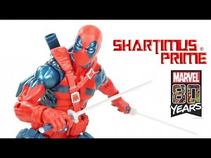 Marvel Legends Deadpool Vintage Collection X Force 80 Years 90's Comic Hasbro Action Figure Review