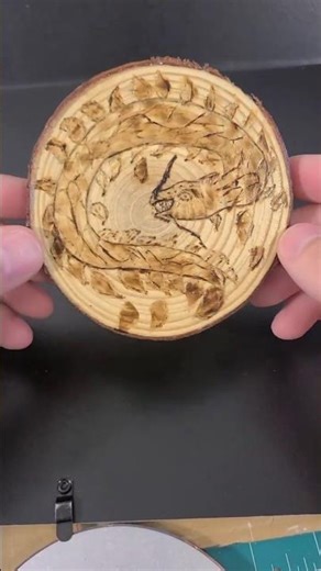 I Burned a Water Dragon Into Wood