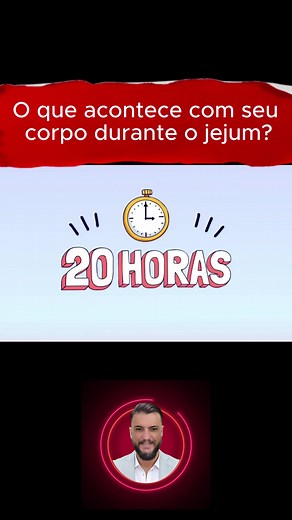 O Que Acontece com Seu Corpo Durante o Jejum? Veja as Mudanças Hora a Hora! ⏳🔥 O jejum provoca uma série de mudanças profundas no corpo — e muitas delas começam poucas horas depois da última refeição. Neste vídeo, você vai entender o que realmente acontece dentro do organismo durante o jejum, de forma clara e científica. Você vai descobrir: ⏱️ Após 4–6 horas: queda da glicose e início do uso do glicogênio ⏱️ Após 8–12 horas: aumento da queima de gordura e redução da insulina ⏱️ Após 12–16 horas