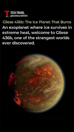 Gliese 436b: The Ice Planet That Burns 🔥❄️ #planet #space #astronomy #sceince