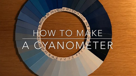 How to make a cyanometer