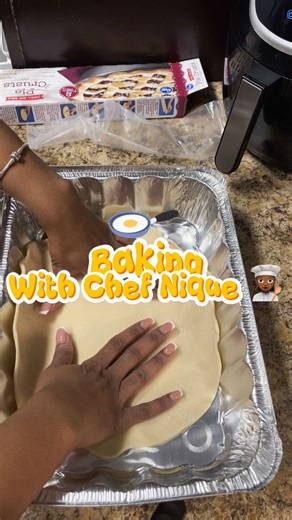 Baking With Chef Nique 👩🏾‍🍳 | Episode 3 | Peach Cobbler Edition 🍑🥧 I had to channel my inner Mary Ann for this one, iykyk! & I did pretty good! 😊 #fyp #peachcobbler #foodtiktok #cookingwithlove #thanksgiving