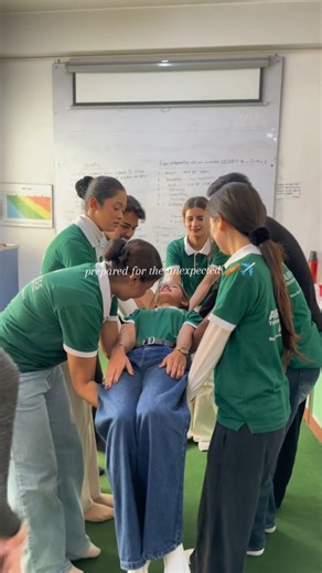 First Aid Practical Class ✈ ⛑ 📢 #cabincrewtraining✈ #career #airhostesstraininginstitutepvtltd #reelsinstagram #cabincrewlife✈ #fyp #avitionlovers✈️ | Air Hostess Training Institute