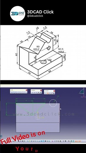 Component design in Catia V5 | 3D Modelling in Catia V5 #catia #solidworks #solidworkstutorial