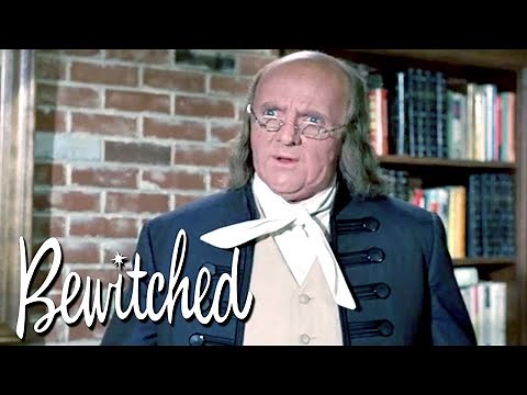 Aunt Clara Zaps Benjamin Franklin To Help With A Broken Lamp | Bewitched