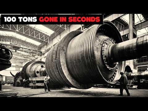 A 100 Ton Steel Rotor Spinning at 3000 RPM — Until It Tears Itself Apart