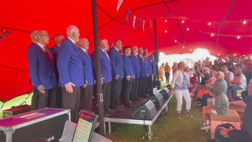 Barry Male Voice Choir kick off the Festival of the Sea with Barry Dock RNLI 🎶 Live music on Barry Island and across 11 venues till 10pm this evening. Find out more at www.festivalofthesea.wales/ | Bro Radio
