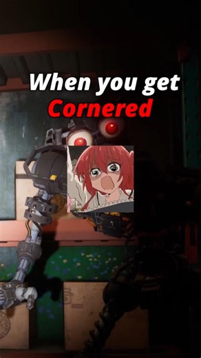 When you get CORNERED in fnaf😭😭#fnaf #fnafsecuritybreach #gamingshorts