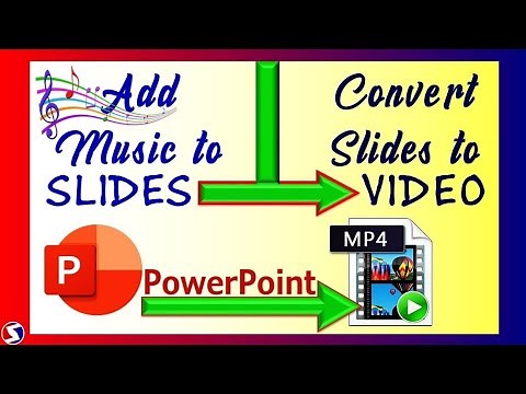 How to Add Background Music to Powerpoint Slides and Convert Presentation to a Video