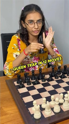A Queen trap in just 12 moves | Beginner player must see #chessshorts #youtubeshorts #chessgame