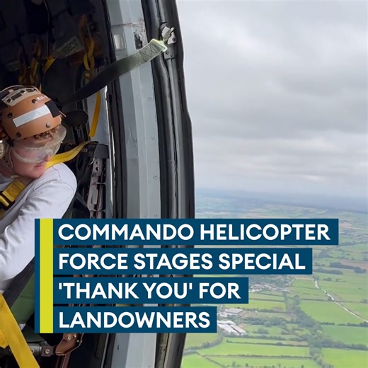 15K views · 268 reactions | ️ “The sheep are a law unto themselves.” Commando Helicopter Force thanked the landowners and farmers, who give the force permission to train on their land Find out more ➡️ https://brnw.ch/21wLzT3 | Forces News | Facebook