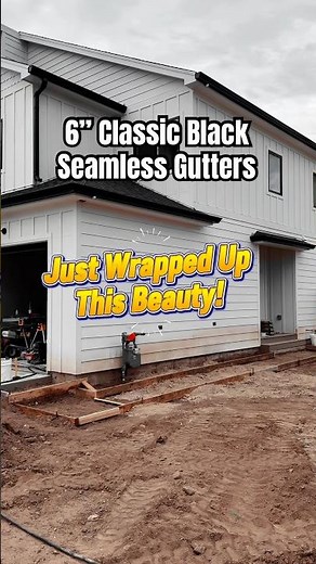 Fresh 6” Seamless Gutters are Complete on This Duplex