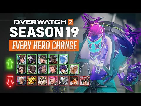 Overwatch 2 - EVERY HERO CHANGE for Mid-Season 19 (5v5 & 6v6 & Stadium Included)