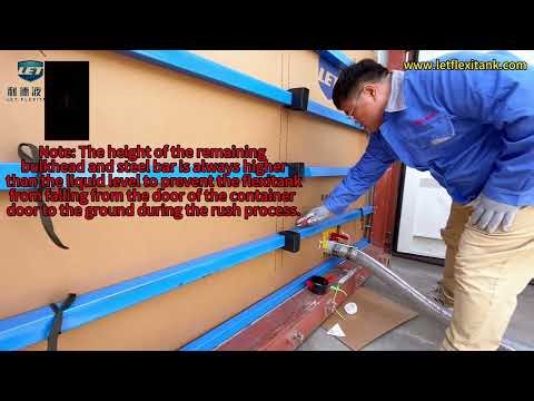 How to unload container flexitanks to make it safer?