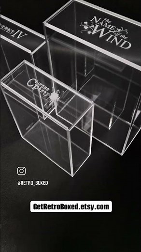 Premium Acrylic Display Case | Custom Engraving ✨