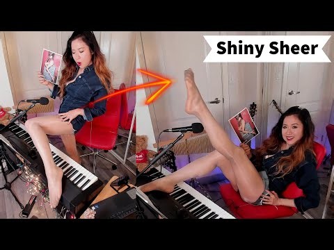 Saturday Night Live Nylons Try On Music! Pantyhose stockings tights review legs feet soles toes girl