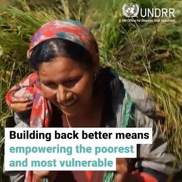 Building back better