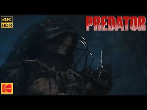 Predator (1987) Dutch Fights Back Movie Clip Scene 4K HDR10+ Kodak 2383 D55
