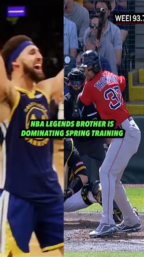 BigLeagueAnalysis | Peyton | Trayce Thompson, the brother of NBA legend Klay Thompson, leads MLB Spring Training with 6 home runs😱 #baseball #mlbstats #sports... | Instagram