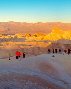 Zabriskie Point, Death Valley. #justdriveamerica #USAroadtrip #deathvalley #sunrise | Just Drive America