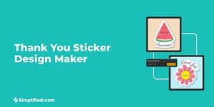 Thank You Sticker Design Maker: Create Custom Labels