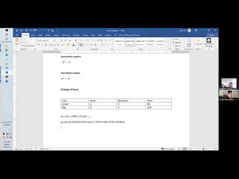 Linear Algebra [Part5/7]: Change of basis, similar matrix, diagonlize