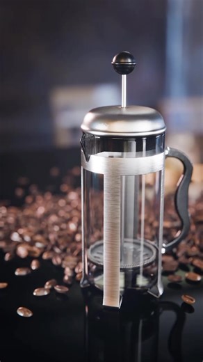 3D modeling a Coffee Press. #coffee #animation #blender