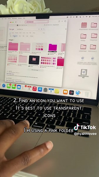 Quick tutorial on customized folders 🎀💗 #macbookair #macbooktips #prenursingstudent #college #studytips #collegetips