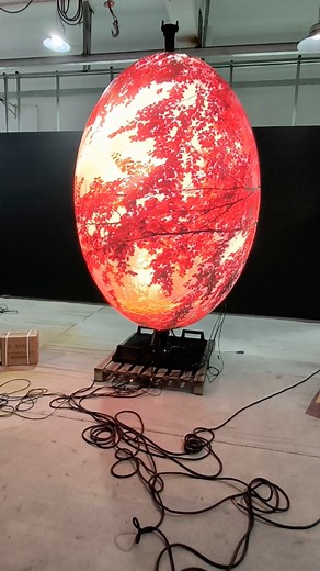 3.7K views · 41 reactions | egg led screen display #screen #display #panel #media #ledscreen #leddisplay #ledwall #billboard #sign #factory #stage #party #wall #design #floor #egg #hotel #design #electronics | Apollomi LED Screen Display Factory | Facebook