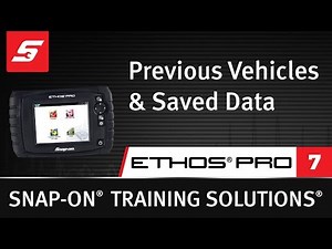 Previous Vehicles & Saved Data : ETHOS® PRO (7/7) | Snap-on Training Solutions®