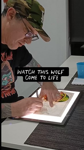 I pulled out the ink again for this wolf tattoo flash Bold lines, heavy blacks, and colours that bite back If you want this as a tattoo, hit the DM #tattooflash #traditionalflash #neotraditional | Pete Campbell