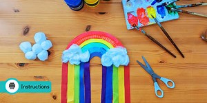 Paper Plate Rainbow Craft