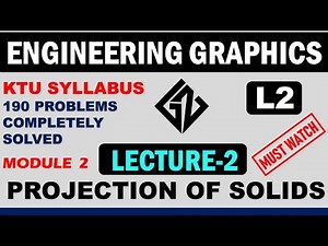 Lecture2|L2|Engineering Graphics| projection of Solids| KTU Syllabus |BE110/EST110| Graphicszone