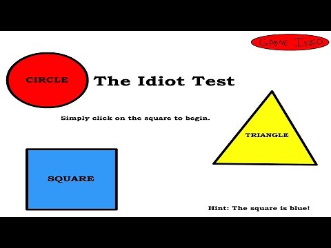 The Idiot Test Full Walkthrough