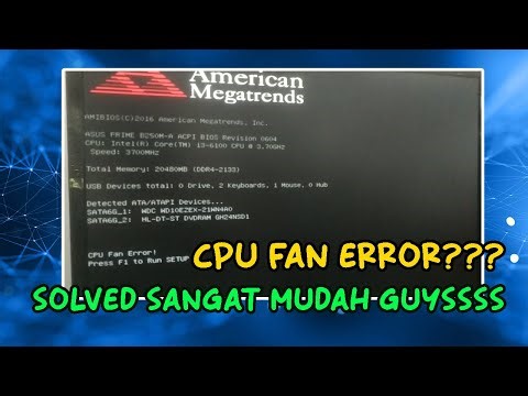 Asus Motherboard | CPU fan error! on boot Solved 2023