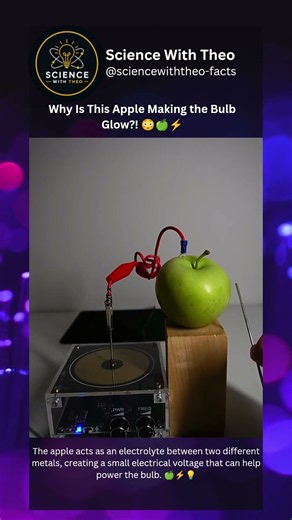 Why Is This Apple Making the Bulb Glow?! #facts