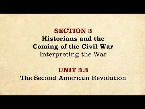 MOOC | The Second American Revolution | The Civil War and Reconstruction, 1850-1861 | 1.3.3