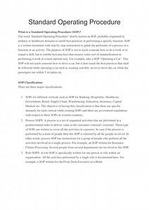 Standard Operating Procedure - SlideServe