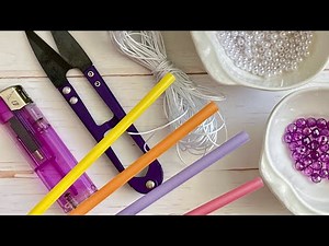 “Easy DIY Bracelet Using a Plastic Straw | Step-by-Step Tutorial!”