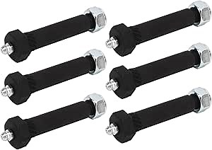 Trailer Spring Shackle Bolt,KIMISS Steel Trailer Axle Spring Shackle Bolt with Locknut Steel Grease Type Eye Wet Bolt for 2000 3500 5200 6000 7000 Axles