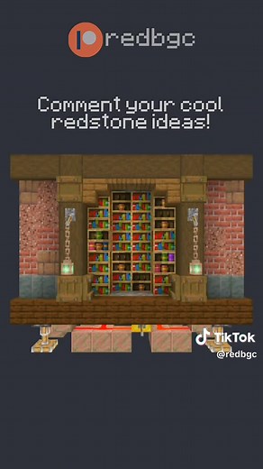 #redstone Door With Realistic Animation in #Minecraft! Download This builds at: Patreon.com/redbgc Resource Pack: RedRefinedRs #minecraftmemes