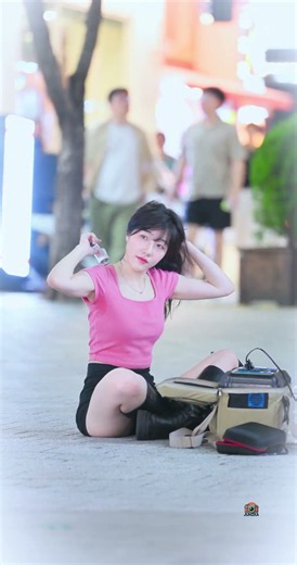 The beautiful Serim getting ready for busking on a hot day~~!! (08/06/2026) #ONESHOTcrew #ONESHOT...