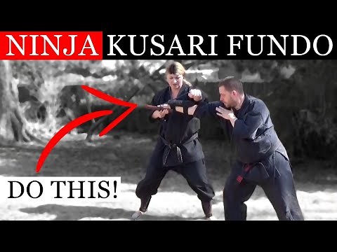 How The NINJA used the KUSARI FUNDO in a FIGHT 🥷🏻 Ninjutsu Weapons Training