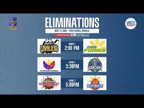 LIVE FULL GAMES: UNTV Cup Season 12 Eliminations at Paco Arena, Manila | May 17, 2026