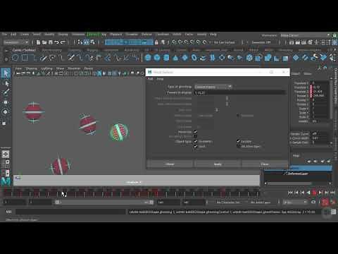 Using the Ghost Tool in Maya